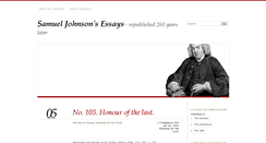 Desktop Screenshot of johnsonessays.com