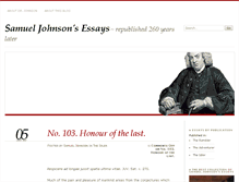 Tablet Screenshot of johnsonessays.com